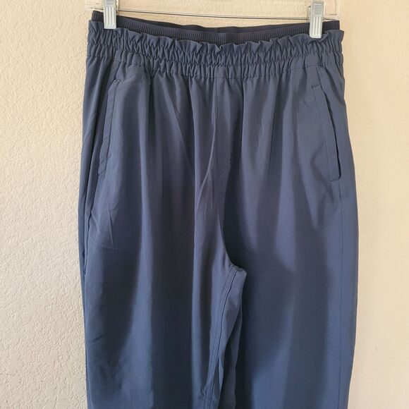 Prana Womens Wonderland Rocks Pants Size Medium Navy Blue Snap Cuffs Pockets Euc - Picture 3 of 12